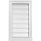 Ekena Millwork Vertical Surface Mount PVC Gable Vent: Functional, w/ 2"W x 2"P Brickmould Sill Frame, 14"W x 24"H GVPVE14X2403SF - alternate 1